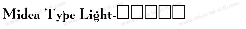 Midea Type Light字体转换